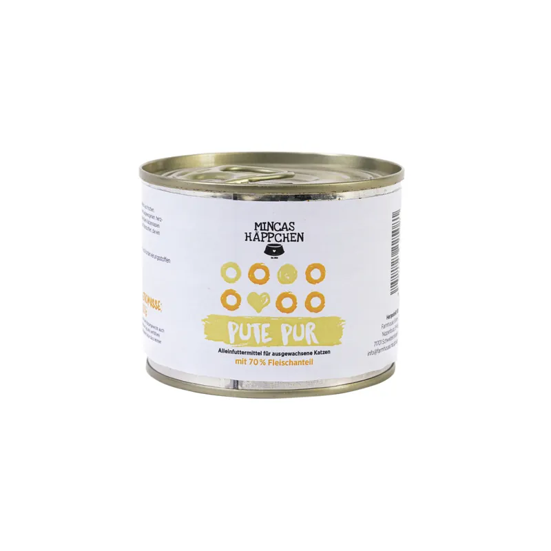 Sparpaket 6 x 200 g Mincas Häppchen Feine Pute Pur Katzen Nassfutter Jetzt Bestellen